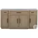 Simpatico White Oak and Carrara Marble Top Buffet