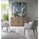 Simpatico White Dove Performance Fabric Arm Chair