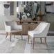 Simpatico White Dove Performance Fabric Arm Chair