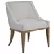 Simpatico White Dove Performance Fabric Side Chair