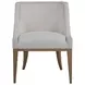 Simpatico White Dove Performance Fabric Side Chair
