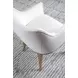 Simpatico White Dove Performance Fabric Arm Chair