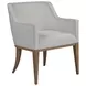 Simpatico White Dove Performance Fabric Arm Chair