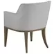 Simpatico White Dove Performance Fabric Arm Chair