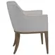 Simpatico White Dove Performance Fabric Arm Chair