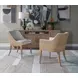 Simpatico White Dove Performance Fabric Woven Side Chair