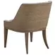 Simpatico White Dove Performance Fabric Woven Side Chair