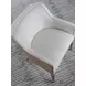 Simpatico White Dove Performance Fabric Woven Arm Chair