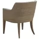 Simpatico White Dove Performance Fabric Woven Arm Chair