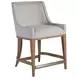 Simpatico White Dove Performance Fabric Counter Height Stool