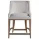 Simpatico White Dove Performance Fabric Counter Height Stool