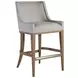 Simpatico White Dove Performance Fabric Barstool