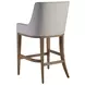 Simpatico White Dove Performance Fabric Barstool