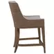 Simpatico White Dove Performance Fabric Woven Counter Height Stool