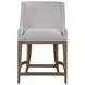 Simpatico White Dove Performance Fabric Woven Counter Height Stool