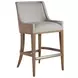 Simpatico White Dove Performance Fabric Woven Barstool