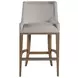 Simpatico White Dove Performance Fabric Woven Barstool