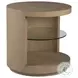 Simpatico White Oak Round End Table