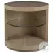 Simpatico White Oak Round End Table