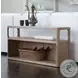 Simpatico White Oak and Carrara Marble Top Sofa Table