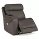 Hoopster Gunmetal 3 Piece 94" Power Reclining Console Modular Loveseat