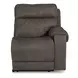 Hoopster Gunmetal 3 Piece 94" Power Reclining Console Modular Loveseat