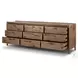 Glenview Weathered Oak Veneer Upholstered Bedroom Set