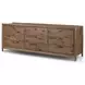 Glenview Weathered Oak Veneer Upholstered Bedroom Set
