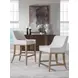 Simpatico White Dove Performance Fabric Barstool