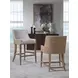 Simpatico White Dove Performance Fabric Woven Counter Height Stool