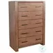 Cozy Luxe Natural 5 Drawer Chest