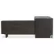 Posada Worn Black Oak Veneer 78" L-Shaped Desk