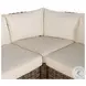 Messina Chunky Sand Woven Outdoor 3 Piece Sectional