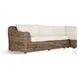 Messina Chunky Sand Woven Outdoor 3 Piece Sectional
