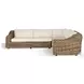 Messina Chunky Sand Woven Outdoor 3 Piece Sectional