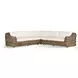 Messina Chunky Sand Woven Outdoor 3 Piece Sectional