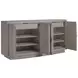 Solimar White Oak 4 Door Buffet