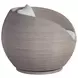 Solimar White Upholstered Swivel Chair