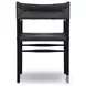 Lomas Black Teak Outdoor Dining Armchair
