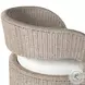 Hawkins Vintage White Outdoor Swivel Chair