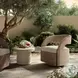 Hawkins Vintage White Outdoor Swivel Chair