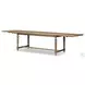 Blinn Worn Oak Veneer Extendable Rectangular Dining Room Set