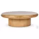 Zach Burnished Parawood Large Round Coffee Table