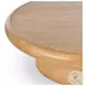 Zach Burnished Parawood Large Round Coffee Table