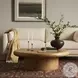 Zach Burnished Parawood Large Round Coffee Table