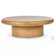 Zach Burnished Parawood Large Round Coffee Table