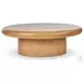 Zach Burnished Parawood Large Round Coffee Table