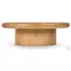 Zach Burnished Parawood Large Round Coffee Table