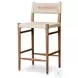 Lomas Vintage White Outdoor Counter Height Stool