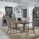 River Place Riverstone Gray and Tobacco 102" Extendable Rectangular Dining Table